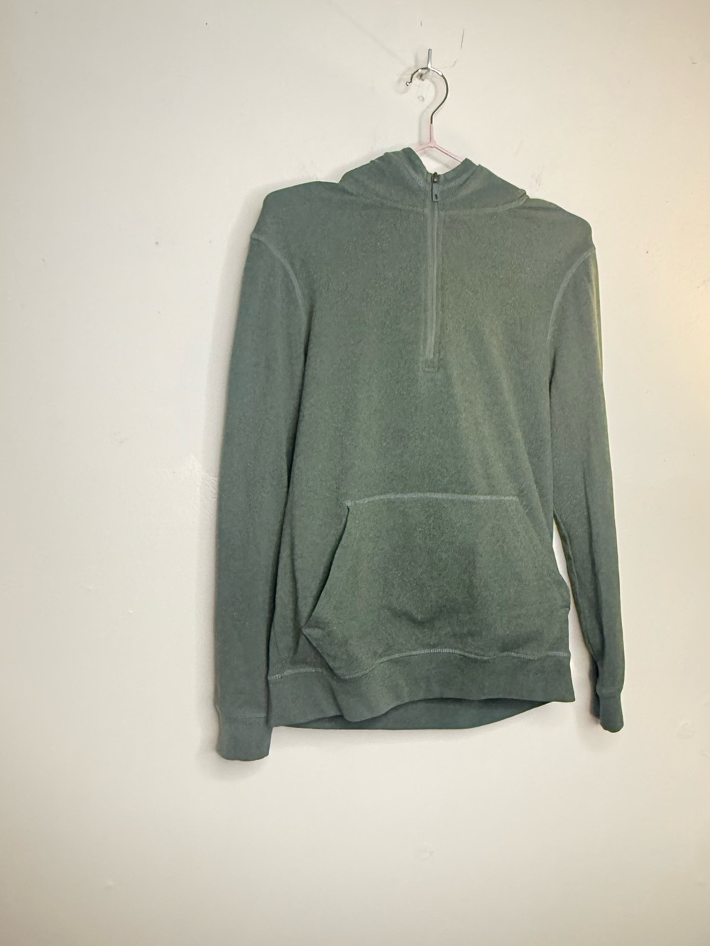 Avalanche Men's Half-Zip Hooded Pullover - Sage Green